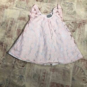 Tahari Sheer Floral  Overlay Dress